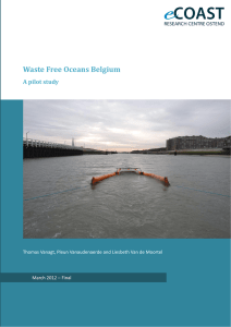 Waste Free Oceans Belgium A pilot study