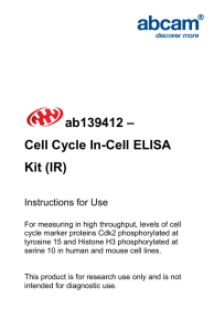 ab139412 – Cell Cycle In-Cell ELISA Kit (IR) Instructions for Use