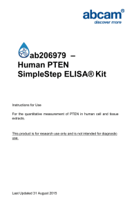 ab206979  – Human PTEN SimpleStep ELISA® Kit