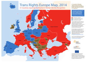 Trans Rights Europe Map, 2014