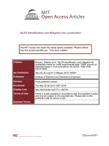 NLOS Identification and Mitigation for Localization Please share