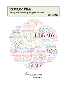 Strategic Plan Library and Learning Support Services 2015-2018