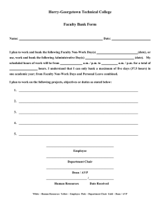 Horry-Georgetown Technical College  Faculty Bank Form