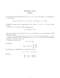 MATH 1260 - Quiz 6 Solution +y