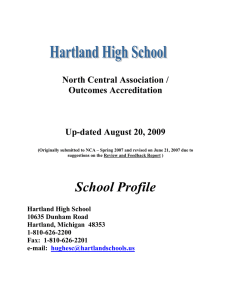 North Central Association / Outcomes Accreditation  Up-dated August 20, 2009