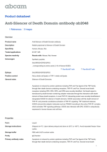 Anti-Silencer of Death Domain antibody ab2048 Product datasheet 1 References 3 Images