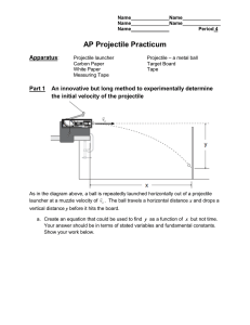 AP Projectile Practicum