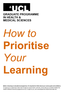 How to Your Prioritise Learning