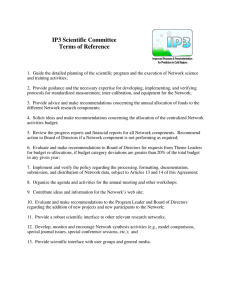 IP3 Scientific Committee Terms of Reference