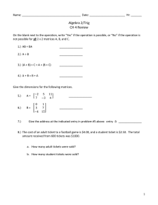 Algebra 2/Trig CH 4 Review