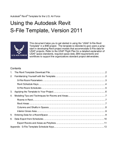 Using the Autodesk Revit S-File Template, Version 2011