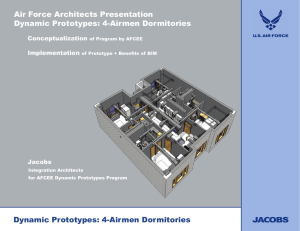 Air Force Architects Presentation Dynamic Prototypes: 4-Airmen Dormitories  Conceptualization