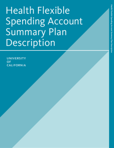 Health Flexible Spending Account Summary Plan Description