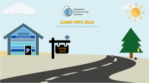CAMP IPPS 2016 MyTravel Prepayments