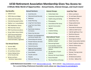 UCSD Re rement Associa on Membership Gives You Access to: