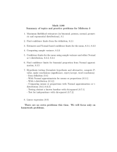 Math 1180 Summary of topics and practice problems for Midterm 3