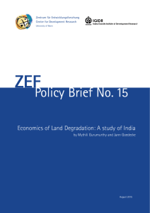 ZEF Policy Brief No. 15 by Mythili Gurumurthy and Jann Goedecke