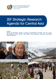 ZEF Strategic Research Agenda for Central Asia