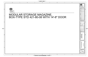 MODULAR STORAGE MAGAZINE, BOX-TYPE STD 421-80-08 WITH 14'-8&#34; DOOR G-001 4
