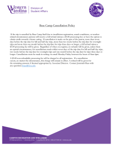 Base Camp Cancellation Policy