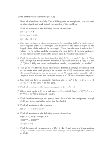 Math 1090 Section 5 Review2 (3.1-4.4)