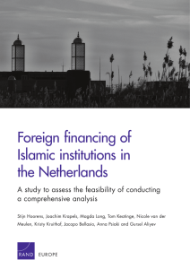 Foreign financing of Islamic institutions in the Netherlands