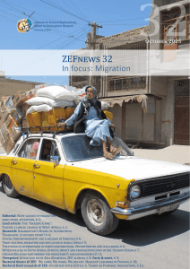 32 ZEFnews In focus: Migration October 2015