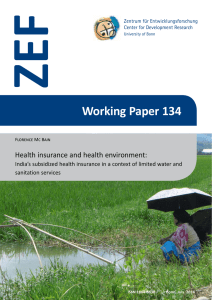 ZEF Working Paper 134 Health insurance and health environment: