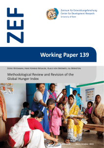ZEF Working Paper 139 Methodological Review and Revision of the Global Hunger Index