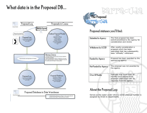 Barracuda What data is in the Proposal DB... Proposal statuses you’ll find: