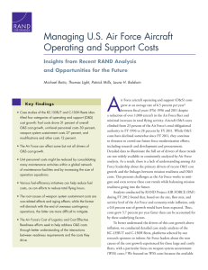 A Managing U.S. Air Force Aircraft Operating and Support Costs