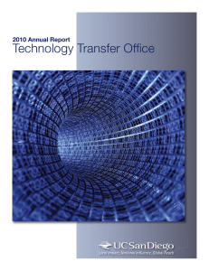 2010 Technology Transfer Office 2010 Annual Report Annual Report