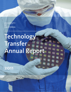 Technology Transfer Annual Report 2011