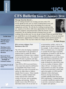 CFS Bulletin Issue 5: January 2014