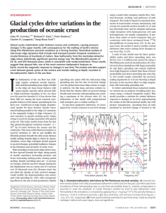 Glacial cycles drive variations in the production of oceanic crust