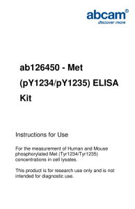 ab126450 - Met (pY1234/pY1235) ELISA Kit