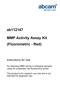 ab112147 MMP Activity Assay Kit (Fluorometric - Red) Instructions for Use