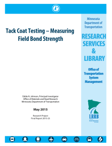 Tack Coat Testing – Measuring Field Bond Strength