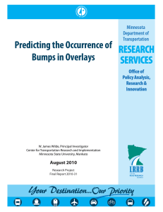 Predicting the Occurrence of Bumps in Overlays