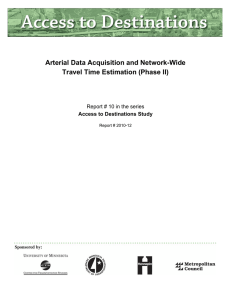 Arterial Data Acquisition and Network-Wide Travel Time Estimation (Phase II)