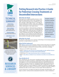Putting Research into Practice: A Guide for Pedestrian Crossing Treatments at