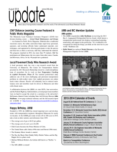 update LTAP Distance Learning Course Featured in LRRB and RIC Member Updates