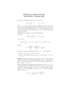 Solutions to Homework #3 Math 6070-1, Spring 2006