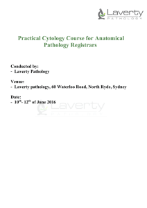Practical Cytology Course for Anatomical Pathology Registrars