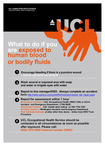 What to do if you are exposed to human blood