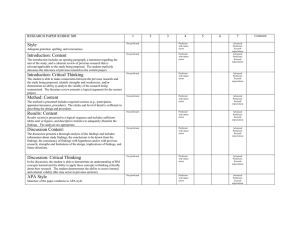 Style RESEARCH PAPER RUBRIC S09 1 2