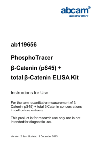 ab119656 PhosphoTracer β-Catenin (pS45) + total β-Catenin ELISA Kit