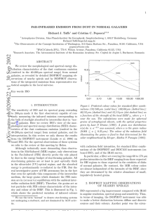 1 FAR-INFRARED EMISSION FROM DUST IN NORMAL GALAXIES Richard J. Tuffs
