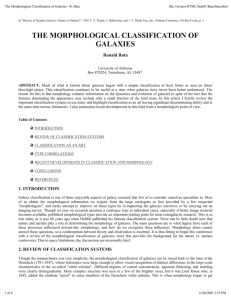 The Morphological Classification of Galaxies - R. Buta file:///e|/moe/HTML/Sept01/Buta/buta.html