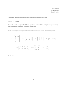 Math 1090-002 23 October 2011 Exam II Review